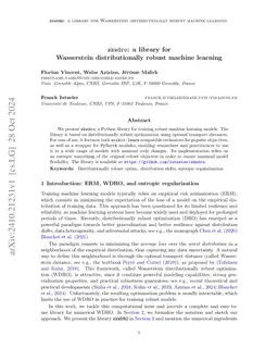 $\texttt{skwdro}$: a library for Wasserstein distributionally robust machine learning