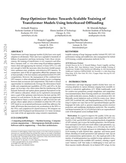 Deep Optimizer States: Towards Scalable Training of Transformer Models
  Using Interleaved Offloading