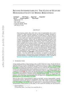 Beyond Interpretability: The Gains of Feature Monosemanticity on Model
  Robustness