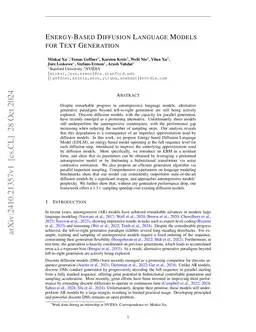 Energy-Based Diffusion Language Models for Text Generation