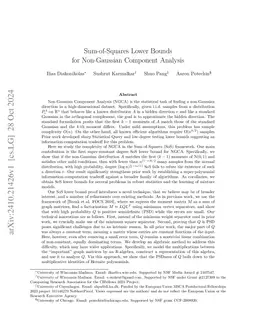 Sum-of-squares lower bounds for Non-Gaussian Component Analysis