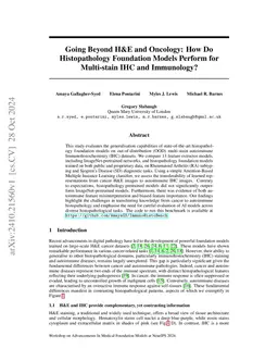 Going Beyond H&E and Oncology: How Do Histopathology Foundation Models
  Perform for Multi-stain IHC and Immunology?