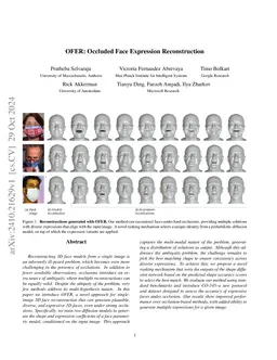 OFER: Occluded Face Expression Reconstruction
