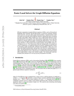 Faster Local Solvers for Graph Diffusion Equations