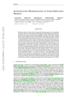 Investigating Memorization in Video Diffusion Models