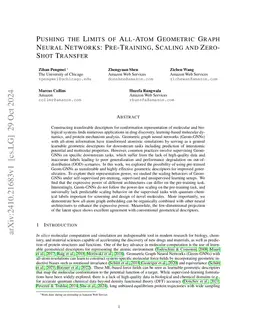 Pushing the Limits of All-Atom Geometric Graph Neural Networks:
  Pre-Training, Scaling and Zero-Shot Transfer