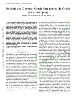 Reliable and Compact Graph Fine-tuning via GraphSparse Prompting