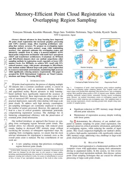 Memory-Efficient Point Cloud Registration via Overlapping Region
  Sampling