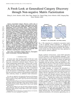 A Fresh Look at Generalized Category Discovery through Non-negative
  Matrix Factorization