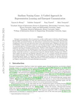 SimSiam Naming Game: A Unified Approach for Representation Learning and Emergent Communication