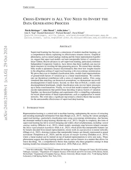 Cross-Entropy Is All You Need To Invert the Data Generating Process