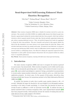 Semi-Supervised Self-Learning Enhanced Music Emotion Recognition