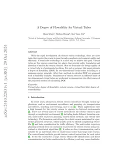 A Degree of Flowability for Virtual Tubes