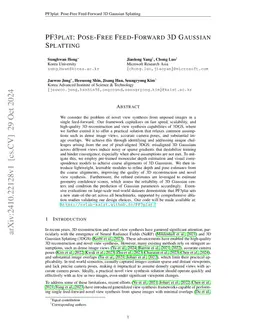 PF3plat: Pose-Free Feed-Forward 3D Gaussian Splatting