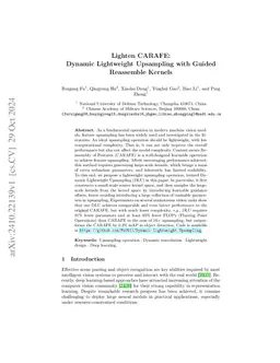 Lighten CARAFE: Dynamic Lightweight Upsampling with Guided Reassemble
  Kernels