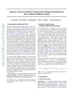 Capacity Control is an Effective Memorization Mitigation Mechanism in
  Text-Conditional Diffusion Models