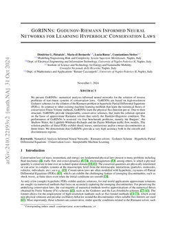 GoRINNs: Godunov-Riemann Informed Neural Networks for Learning
  Hyperbolic Conservation Laws