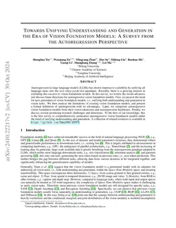 Towards Unifying Understanding and Generation in the Era of Vision
  Foundation Models: A Survey from the Autoregression Perspective