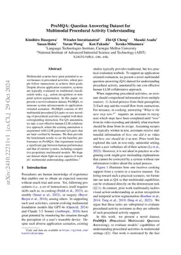 ProMQA: Question Answering Dataset for Multimodal Procedural Activity Understanding