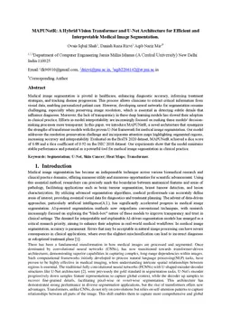 MAPUNetR: A Hybrid Vision Transformer and U-Net Architecture for
  Efficient and Interpretable Medical Image Segmentation