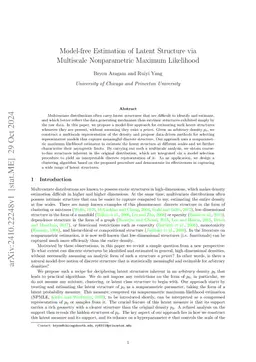 Model-free Estimation of Latent Structure via Multiscale Nonparametric Maximum Likelihood