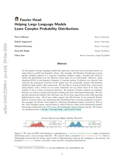 Fourier Head: Helping Large Language Models Learn Complex Probability Distributions