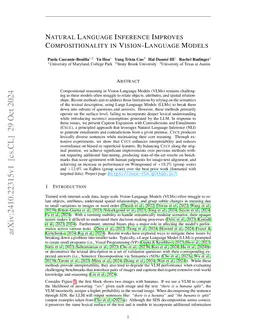 Natural Language Inference Improves Compositionality in Vision-Language
  Models