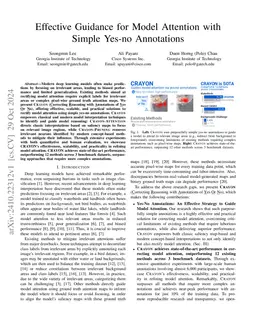 Effective Guidance for Model Attention with Simple Yes-no Annotations