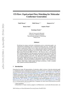 ET-Flow: Equivariant Flow-Matching for Molecular Conformer Generation