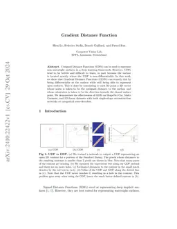 Gradient Distance Function