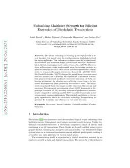 Unleashing Multicore Strength for Efficient Execution of Transactions