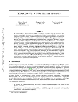 RealCQA-V2 : Visual Premise Proving A Manual COT Dataset for Charts