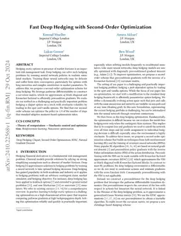 Fast Deep Hedging with Second-Order Optimization