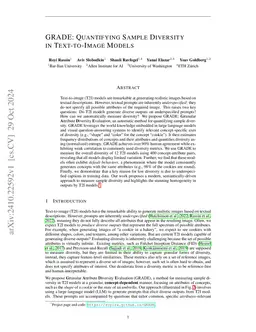 GRADE: Quantifying Sample Diversity in Text-to-Image Models