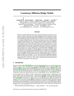 Consistency Diffusion Bridge Models