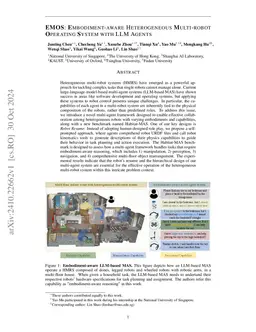 EMOS: Embodiment-aware Heterogeneous Multi-robot Operating System with LLM Agents