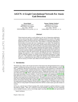 AtGCN: A Graph Convolutional Network For Ataxic Gait Detection