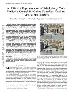 An Efficient Representation of Whole-body Model Predictive Control for
  Online Compliant Dual-arm Mobile Manipulation