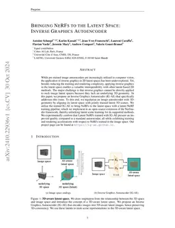 Bringing NeRFs to the Latent Space: Inverse Graphics Autoencoder