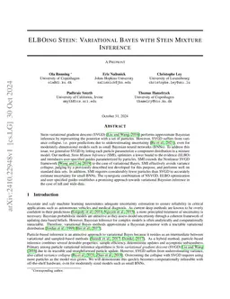 ELBOing Stein: Variational Bayes with Stein Mixture Inference
