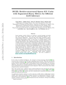 BUZZ: Beehive-structured Sparse KV Cache with Segmented Heavy Hitters
  for Efficient LLM Inference