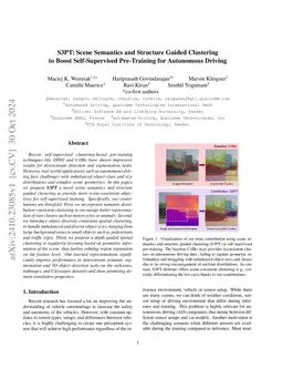 S3PT: Scene Semantics and Structure Guided Clustering to Boost Self-Supervised Pre-Training for Autonomous Driving