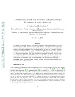Wavenumber-Explicit Well-Posedness of Bayesian Shape Inversion in
  Acoustic Scattering