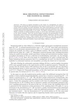 Real birational implicitization for statistical models