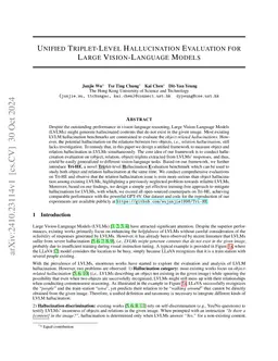 Unified Triplet-Level Hallucination Evaluation for Large Vision-Language Models