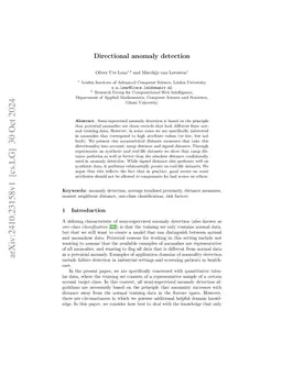 Monotonic anomaly detection