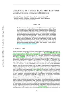 Grounding by Trying: LLMs with Reinforcement Learning-Enhanced Retrieval