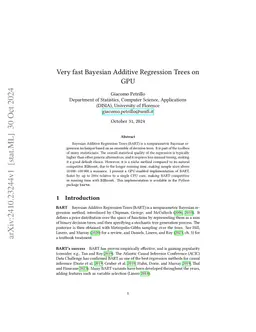 Very fast Bayesian Additive Regression Trees on GPU