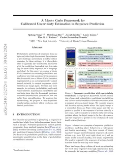 A Monte Carlo Framework for Calibrated Uncertainty Estimation in
  Sequence Prediction