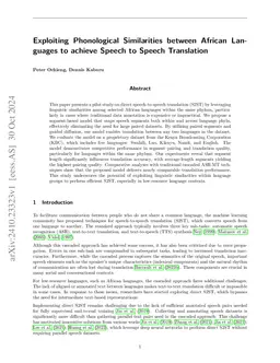 Phonology-Guided Speech-to-Speech Translation for African Languages